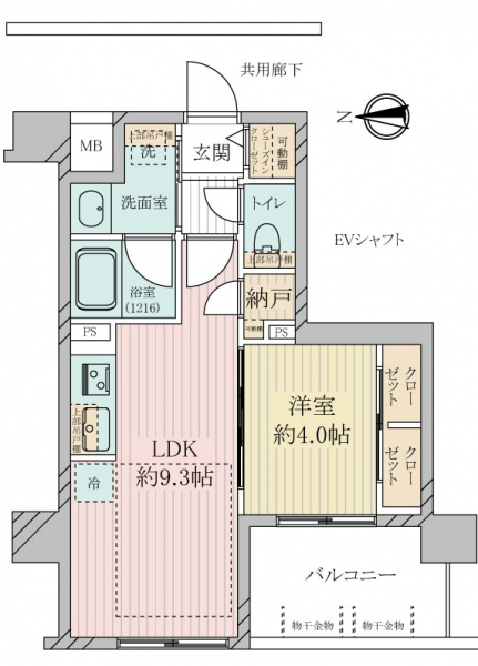プレサンスロジェ夙川の間取図