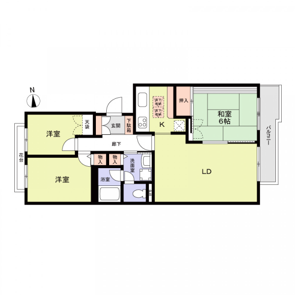 ガーデンテラス寿能台の間取図
