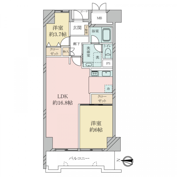 メロディーハイム大日の間取図