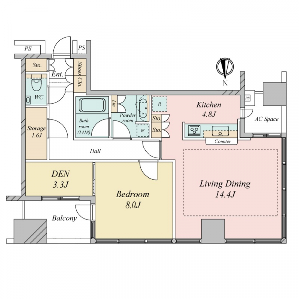 東京タイムズタワーの間取図