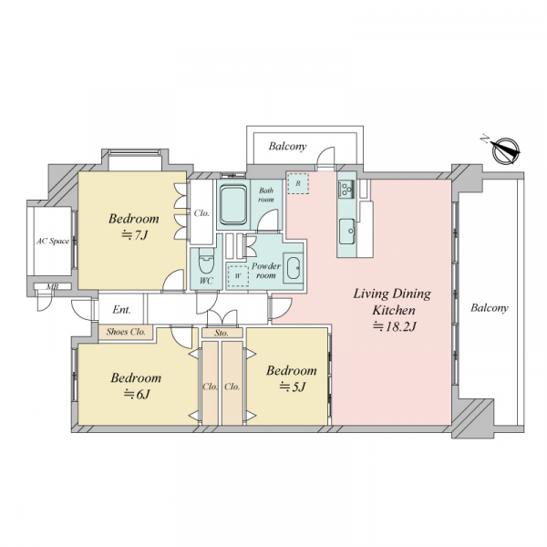 ネバーランド西中島南方の間取図