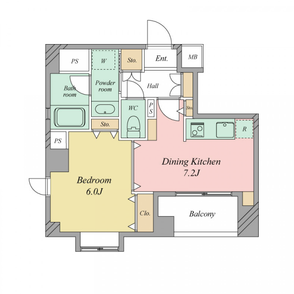 ディナ・スカーラ大井町の間取図