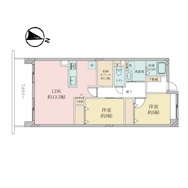 モンセーヌ塚本の間取図