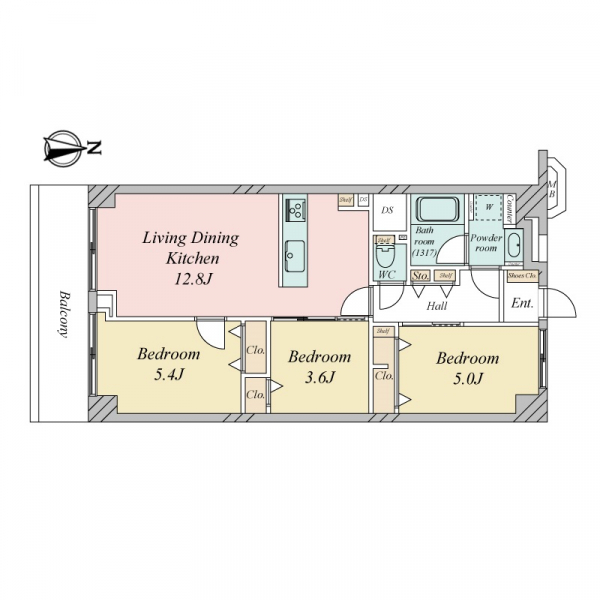メイツ多摩川の間取図
