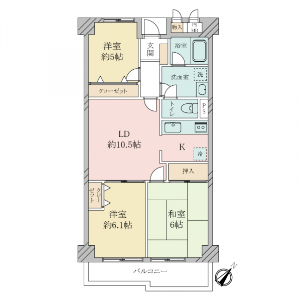 ストークマンション出来島の間取図