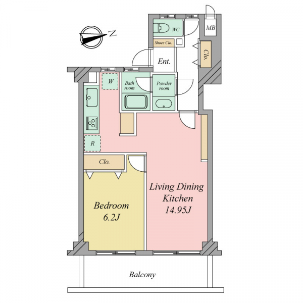 マートルコート調布第２の間取図