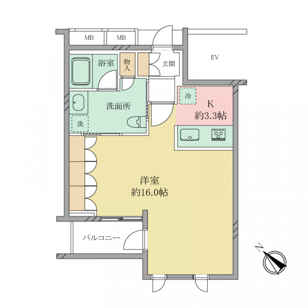 Ｄ’クラディア神宮外苑ハイヴァリーの間取図