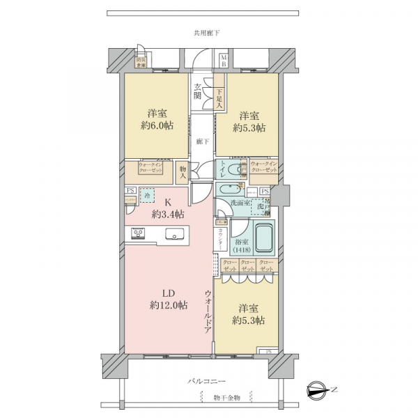 ブリリア品川南大井の間取図