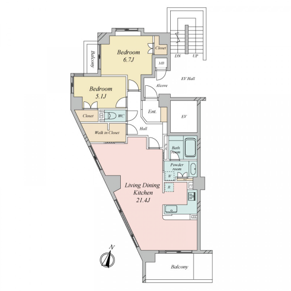 ルミナス桃山台の間取図