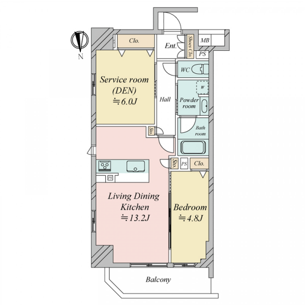 プレサンスロジェ堺筋本町の間取図