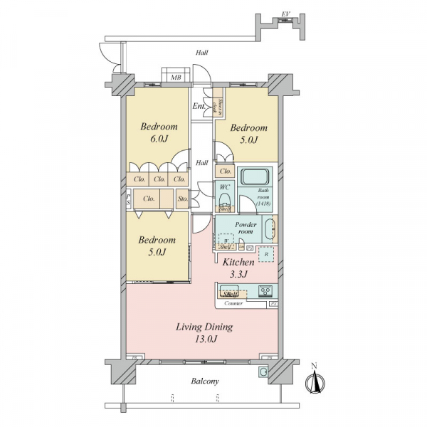 ガーラ・レジデンス西葛西の間取図