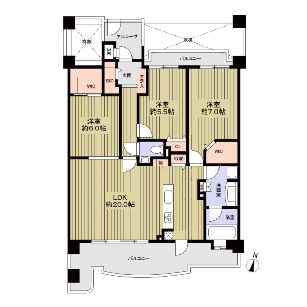 ユーフォリア八事桜ケ丘の間取図