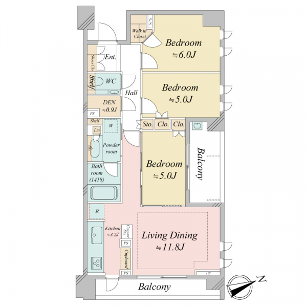 インペリアルガーデンの間取図
