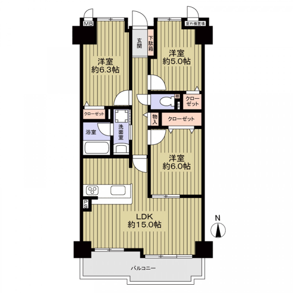 シティオ笠寺公園の間取図
