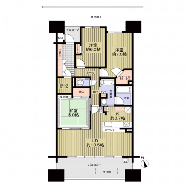 ロフティ木場シー・ガーデンの間取図