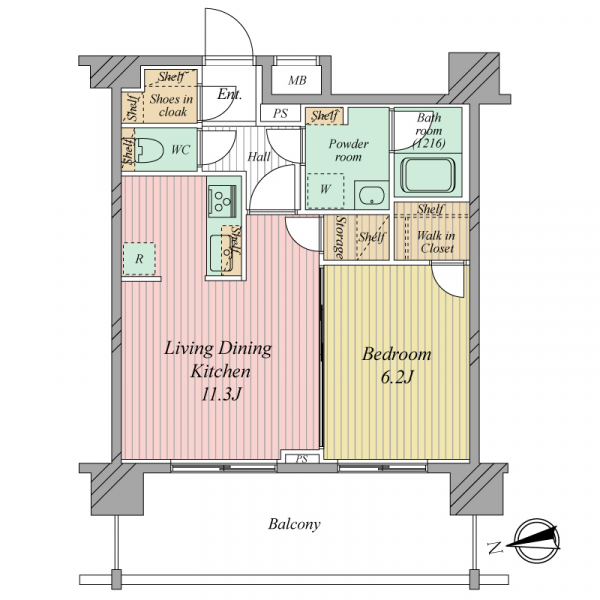 フュージョナル東墨田の間取図
