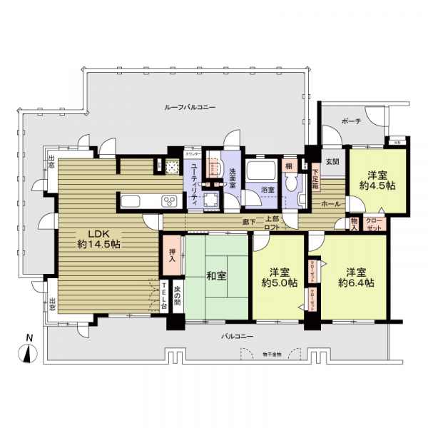 ダイアパレス瑞穂の間取図