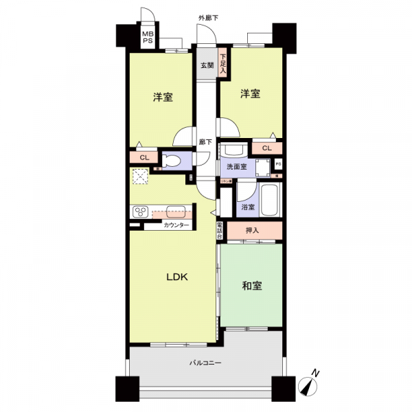ライオンズガーデン新安城の間取図