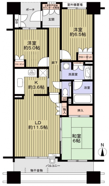 オアシスフォートの間取図