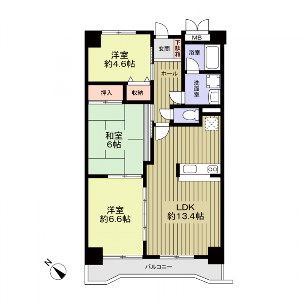 ユーホサーパス大和田の間取図