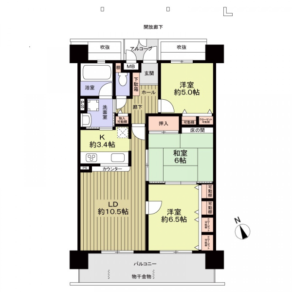 ガーデンヒルズ三河安城の間取図