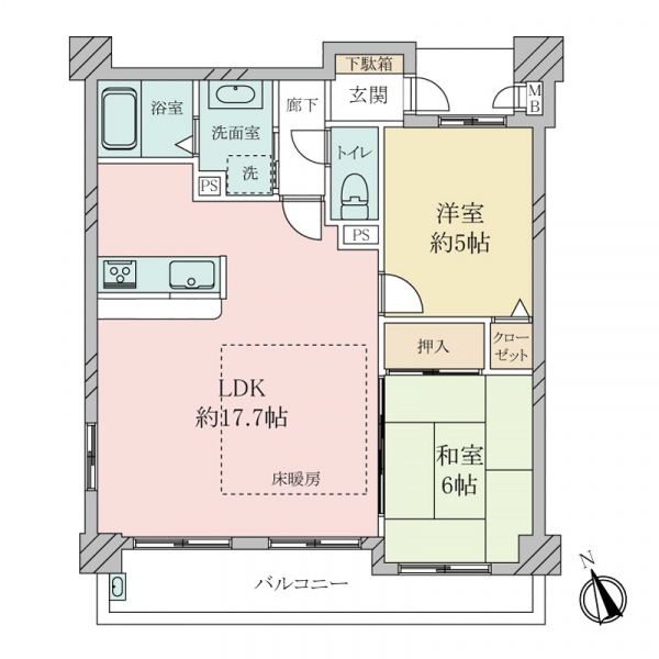 ワコーレグランシティ東山の間取図