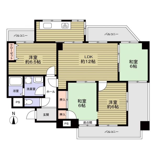 三旺マンション八事東の間取図