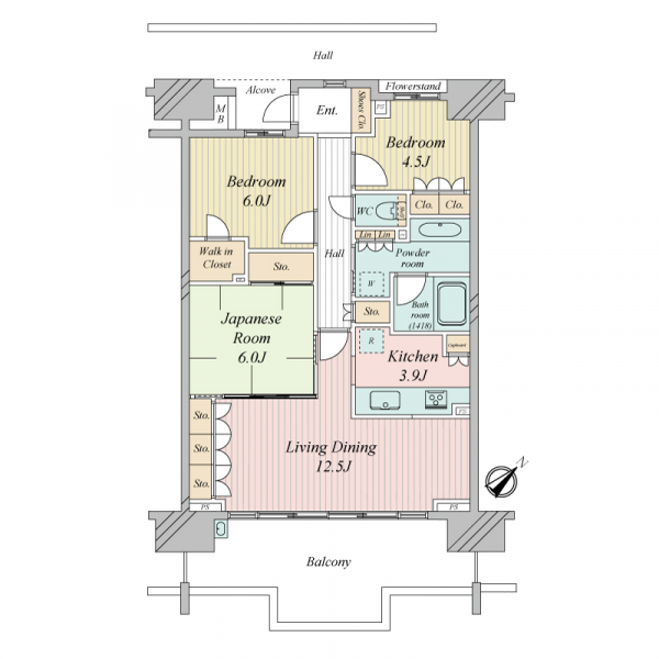 イニシア船橋ベイフォートの間取図