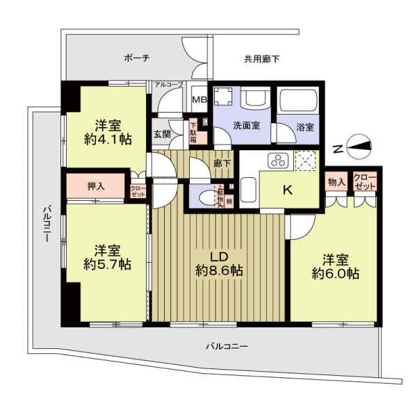 ナイスアーバン川口本町の間取図