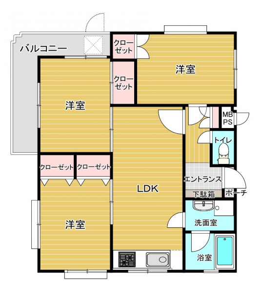 ダイナコート赤坂南の間取図