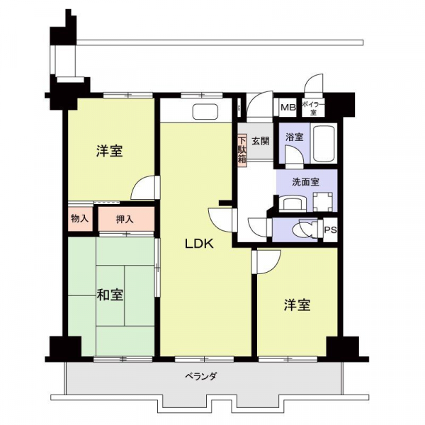一光ハイツ千代田橋の間取図