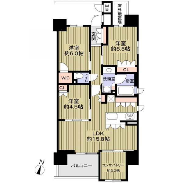 プラセシオン瑞穂弥富通の間取図