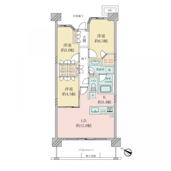 グレーシア横濱ベイの間取図