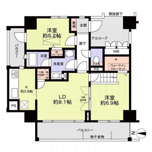 カムザ・スクエア八千代緑が丘エスタシオンの間取図