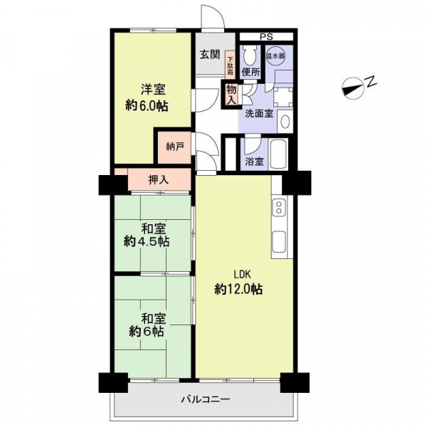 ファミール富士見の間取図
