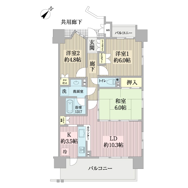 セントラルパレス千船アルテアの間取図