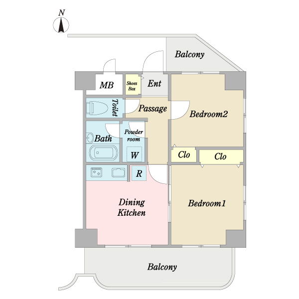 ライオンズマンション門前仲町第６の間取図