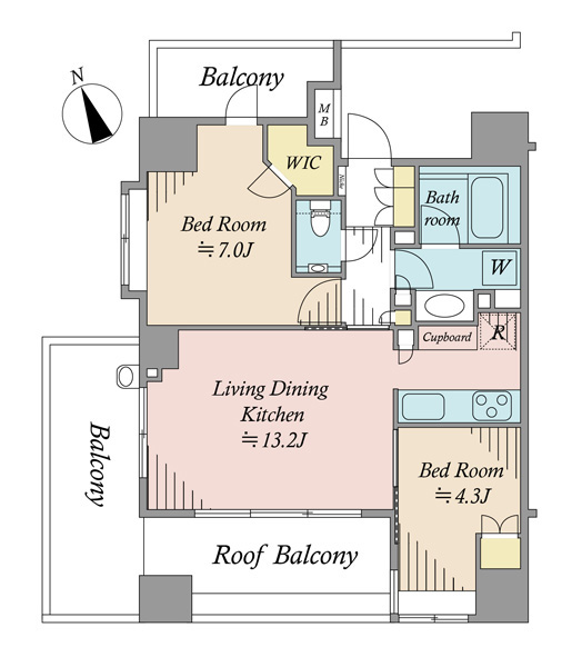 グローベルザマークス目白の間取図