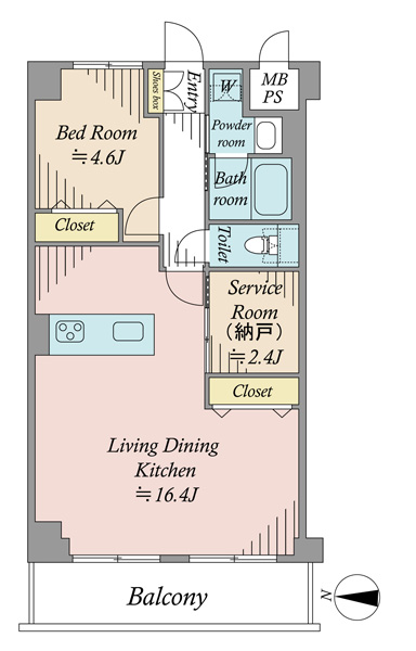 コープ野村大塚の間取図