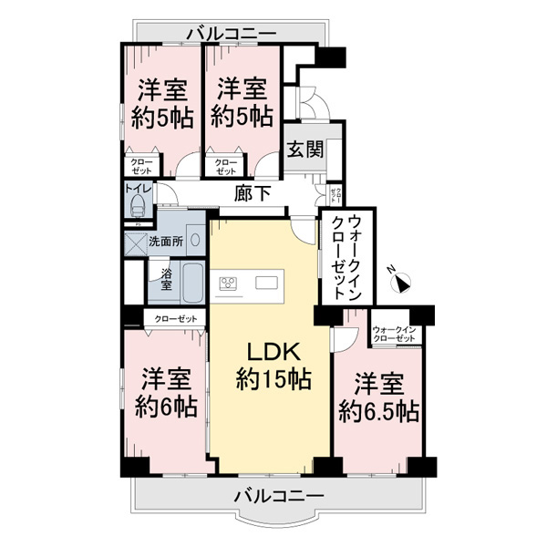 サンライトパストラル六番街の間取図