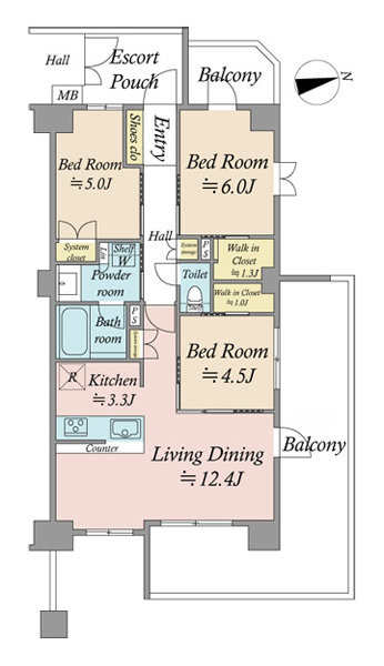 ヴェレーナシティ東京イーストガーデンズの間取図