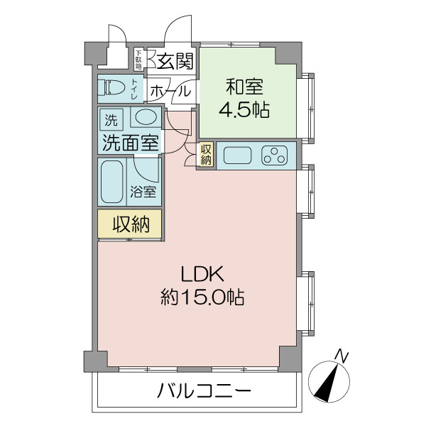 ライオンズマンション国立第５の間取図