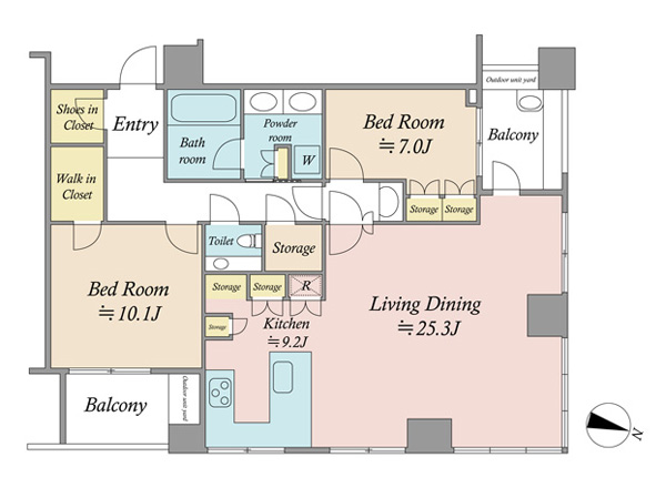 三番町パークテラス桜苑の間取図