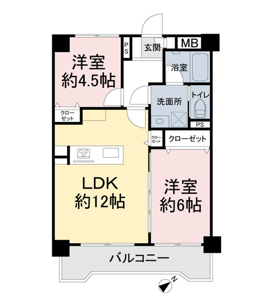 中銀松戸マンシオンの間取図