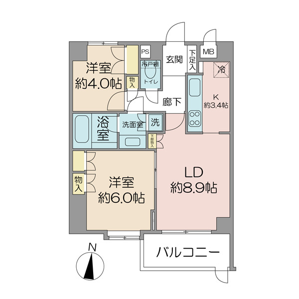 藤和シティコープ富士見ヶ丘の間取図