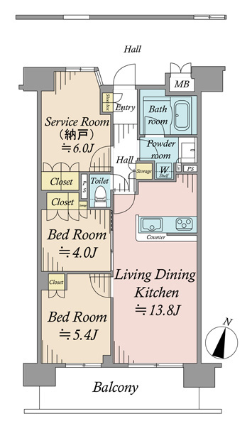 ドムール新小岩プレミアムレジデンスの間取図
