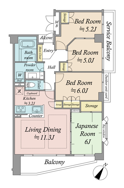 エクセレント八柱駅前の間取図
