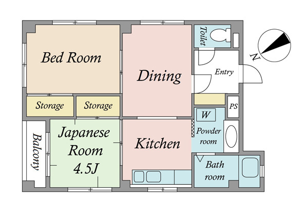 シェトワ大森の間取図