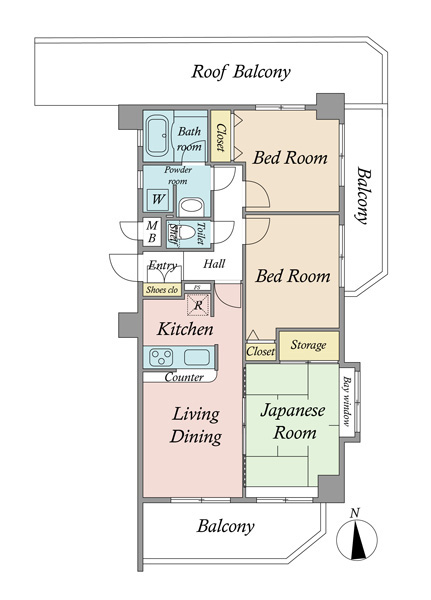 グランイーグル蒲田東ＩＩの間取図