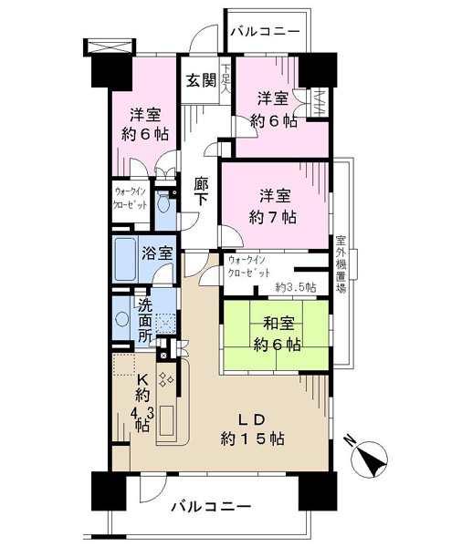 ライネスシティ千葉みなとの間取図